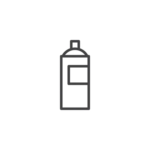 Graffiti Spray Kan Lijn Pictogram Vector Teken Lineaire Stijl Pictogram — Stockvector