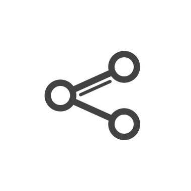 Dosya pay hattı kutsal kişilerin resmi, vektör işareti, anahat üzerinde beyaz izole doğrusal stil piktogram. Bağlantı simgesi, logo illüstrasyon. Kalın çizgili tema. Piksel mükemmel vektör grafikleri