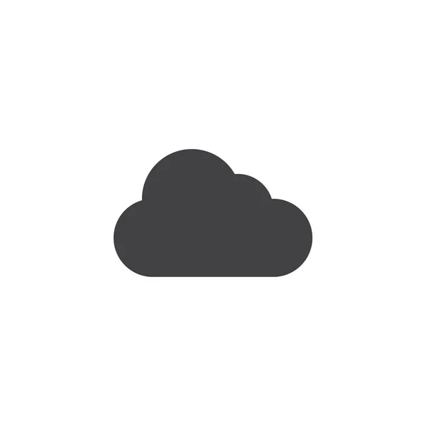 Icono Vector Nube Signo Plano Lleno Para Concepto Móvil Diseño — Vector de stock