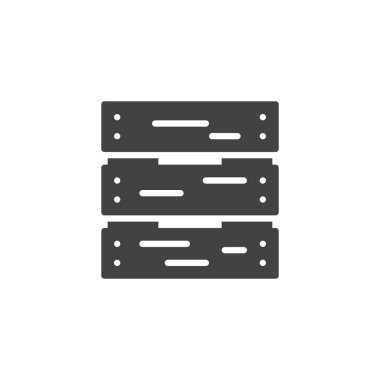 Ahşap kutu vektör simgesi. Mobil kavramı ve web tasarım için düz işareti dolu. Boş sebze kutusu basit katı simgesi. Sembol, logo illüstrasyon. Piksel mükemmel vektör grafikleri