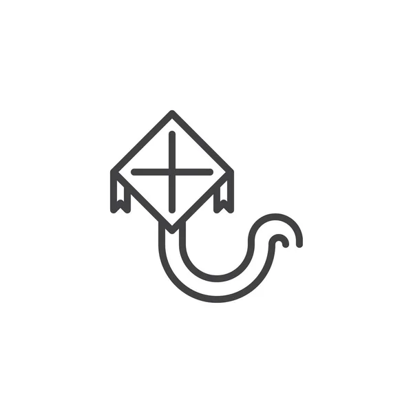 Значок Изображением Воздушного Змея Знак Стиля Мобильной Концепции Веб Дизайна — стоковый вектор