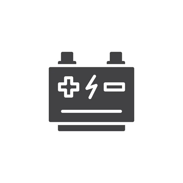 Autobatterie Vektorsymbol Gefüllte Flache Schilder Für Mobiles Konzept Und Webdesign — Stockvektor