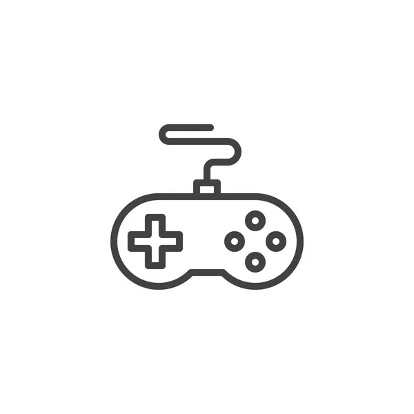 Game Controller Outline Icon Linear Style Sign Mobile Concept Web — Stock Vector