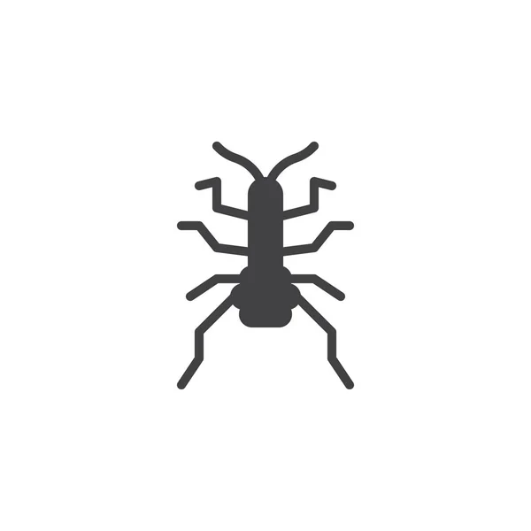 Vector Icono Insecto Weevil Signo Plano Lleno Pictograma Sólido Aislado — Archivo Imágenes Vectoriales