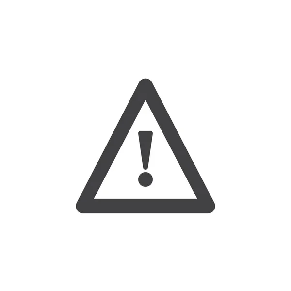 Предупреждаю Опасности Вектор Значка Внимания Заполненный Плоский Знак Твердая Пиктограмма — стоковый вектор