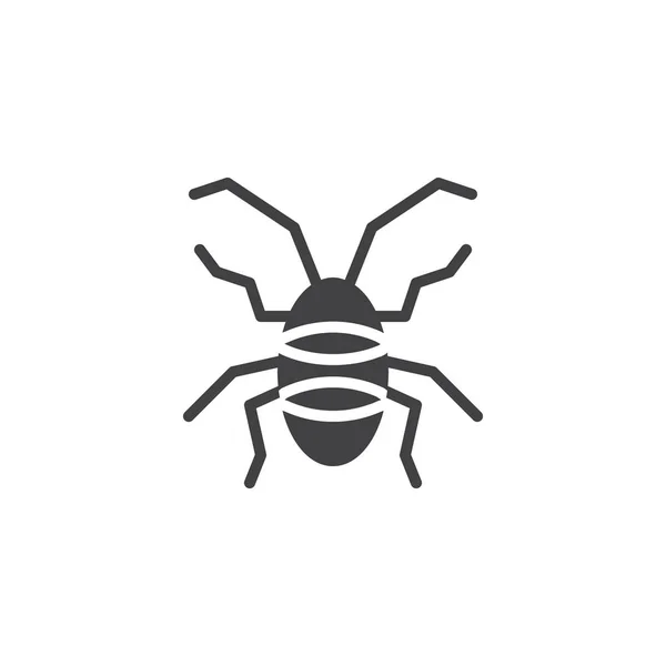 Kakerlaken Symbolvektor Gefülltes Flaches Zeichen Solides Piktogramm Auf Weiß Isoliert — Stockvektor