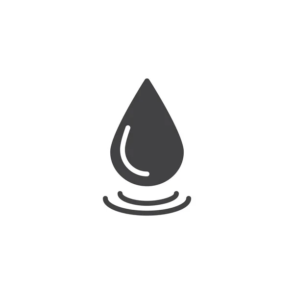 Icono Vector Gota Agua Signo Plano Lleno Para Concepto Móvil — Vector de stock