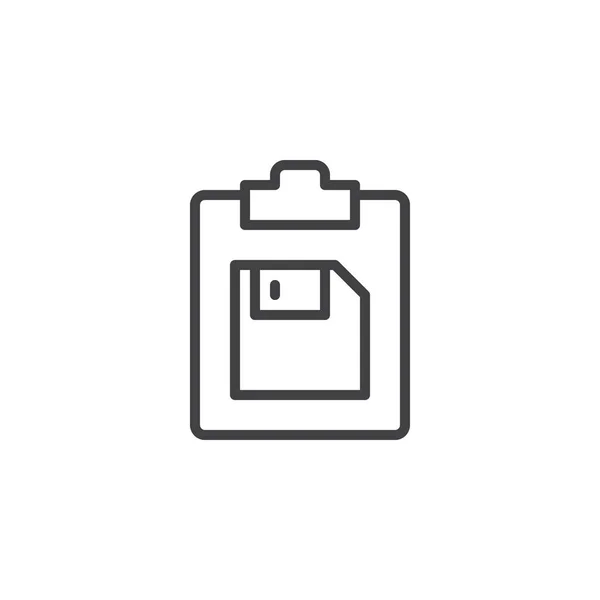 Memory card outline icon. linear style sign for mobile concept and