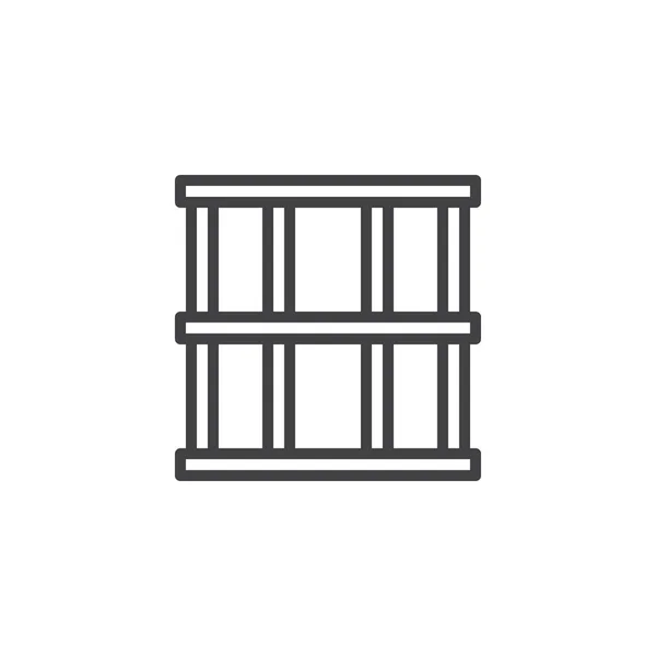 Піктограма Будівельної Лінії Векторний Знак Контуру Піктограма Лінійного Стилю Ізольовані — стоковий вектор