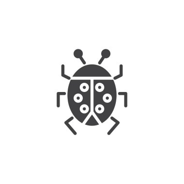 Uğur böceği vektör simgesi