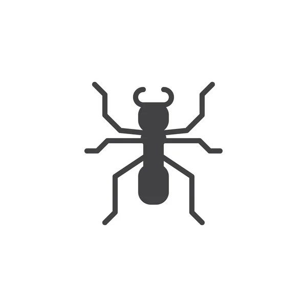 Ant Soldier Icon Vector Filled Flat Sign Solid Pictogram Isolated — Stock Vector
