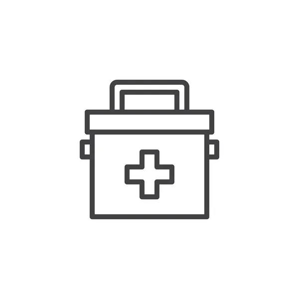 Icono Línea Bolsa Médica Signo Vector Contorno Pictograma Estilo Lineal — Archivo Imágenes Vectoriales