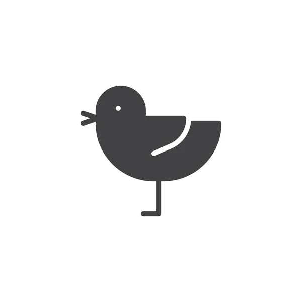 Icono Vector Pollo Signo Plano Lleno Para Concepto Móvil Diseño — Archivo Imágenes Vectoriales