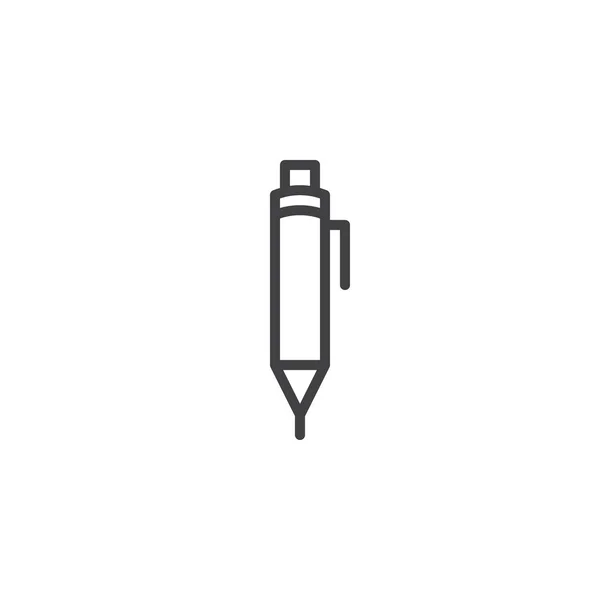 Pen Lijn Pictogram Schetsen Van Vector Teken Lineaire Stijl Pictogram — Stockvector