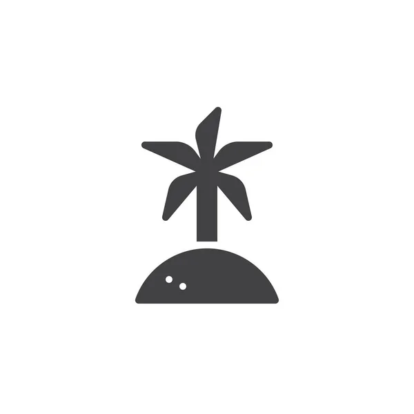 Kokospalmen Vektorsymbol Gefüllte Flache Schilder Für Mobiles Konzept Und Webdesign — Stockvektor