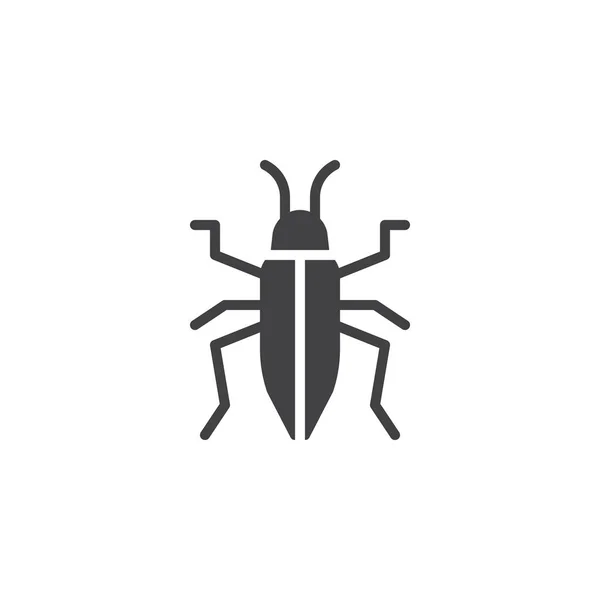 南京虫のアイコン ベクトルはいっぱいフラット記号 白で隔離固体のピクトグラムです Chinch シンボル ロゴの図 — ストックベクタ