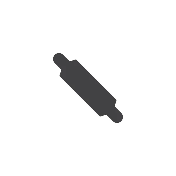 Rolling Pin Vector Icono Lleno Signo Plano Pictograma Sólido Aislado — Archivo Imágenes Vectoriales