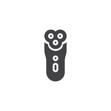 Tıraş vektör simgesi. Mobil kavramı ve web tasarım için düz işareti dolu. Tıraş makinesi basit katı simgesi. Sembol, logo illüstrasyon. Piksel mükemmel vektör grafikleri