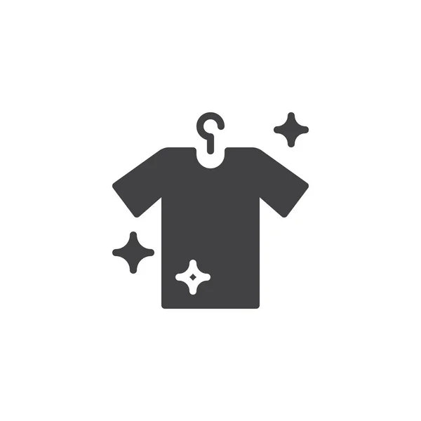 Colgando Limpio Icono Vector Camisa Signo Plano Lleno Para Concepto — Vector de stock