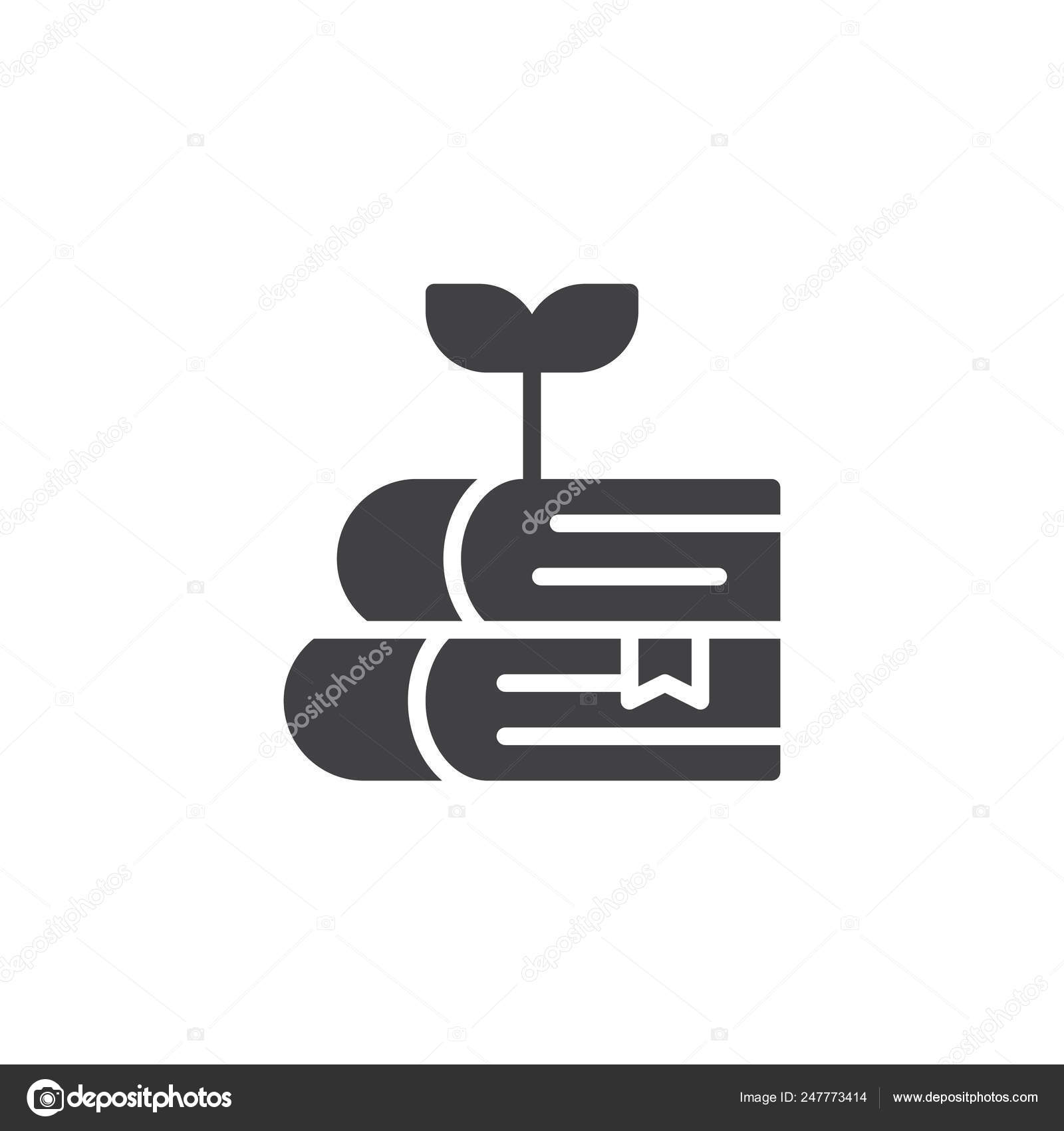 Plant Growing Book Vector Icon Filled Flat Sign Mobile Concept Plant Growing Book Vector Icon Filled Flat Sign Mobile Concept