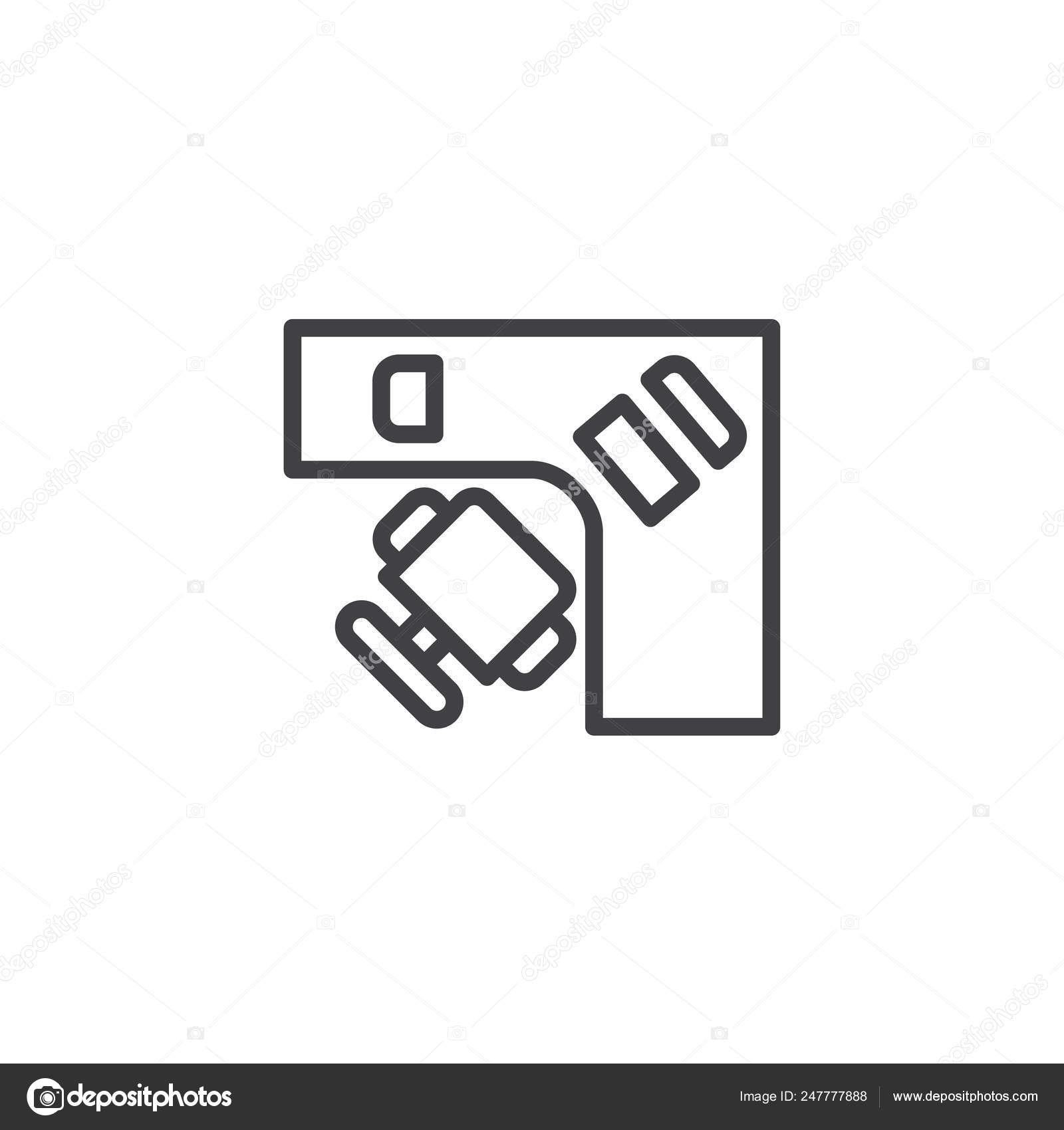 Chair Top View Outline Corner Computer Desk Chair Top View Outline Icon Linear Style Stock Vector C Avicons 247777888 Free chair icons in various ui design styles for web, mobile, and graphic design projects. https depositphotos com 247777888 stock illustration corner computer desk chair top html