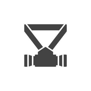 Solunum vektör simgesi. Mobil kavramı ve web tasarım için düz işareti dolu. Emanet maske basit katı simgesi. Sembol, logo illüstrasyon. Piksel mükemmel vektör grafikleri