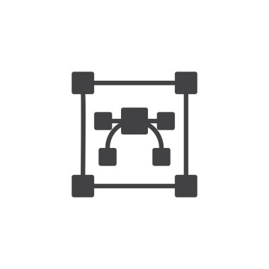 Vektör grafik vektör simgesi. Mobil kavramı ve web tasarım için düz işareti dolu. Grafik şeklini basit katı simgesi. Sembol, logo illüstrasyon. Piksel mükemmel vektör grafikleri