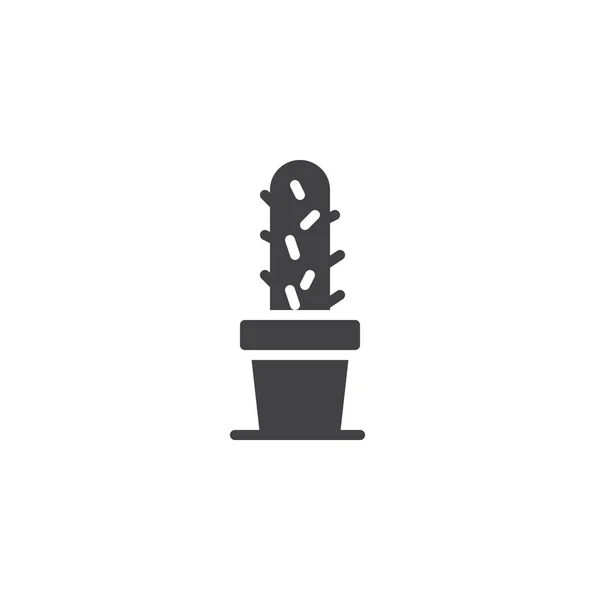 Cactus Puli Wektor Ikona Wypełnione Płaskie Znak Dla Mobilnych Koncepcji — Wektor stockowy