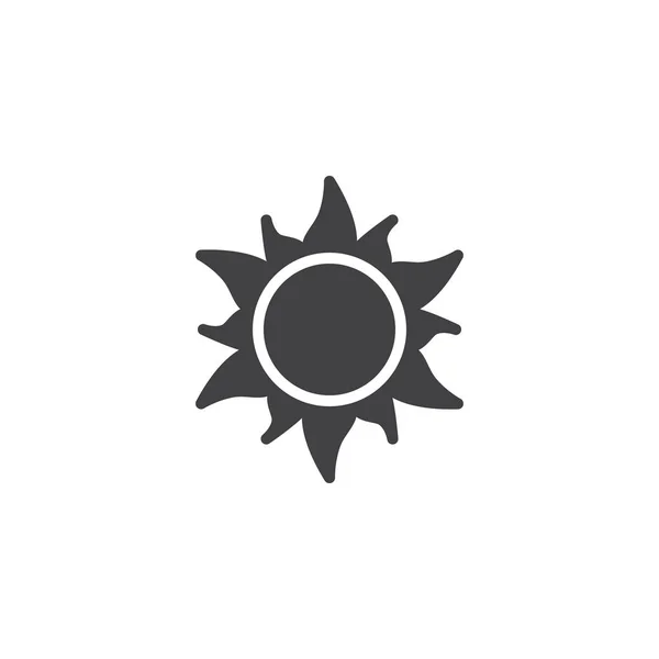 Icono Del Vector Solar Verano Signo Plano Lleno Para Concepto — Archivo Imágenes Vectoriales