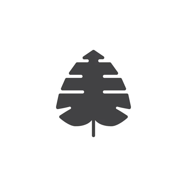 Philodendron Blattvektorsymbol Gefüllte Flache Schilder Für Mobiles Konzept Und Webdesign — Stockvektor