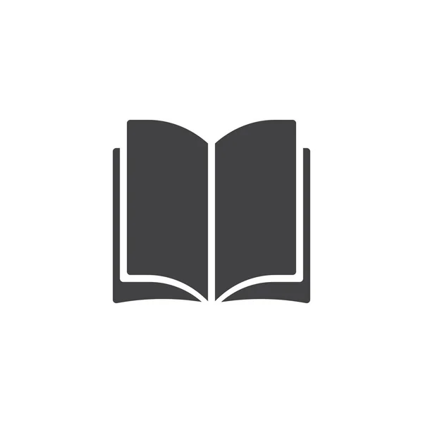Das Vektor Symbol Der Buchseiten Öffnen Gefüllte Flache Schilder Für — Stockvektor