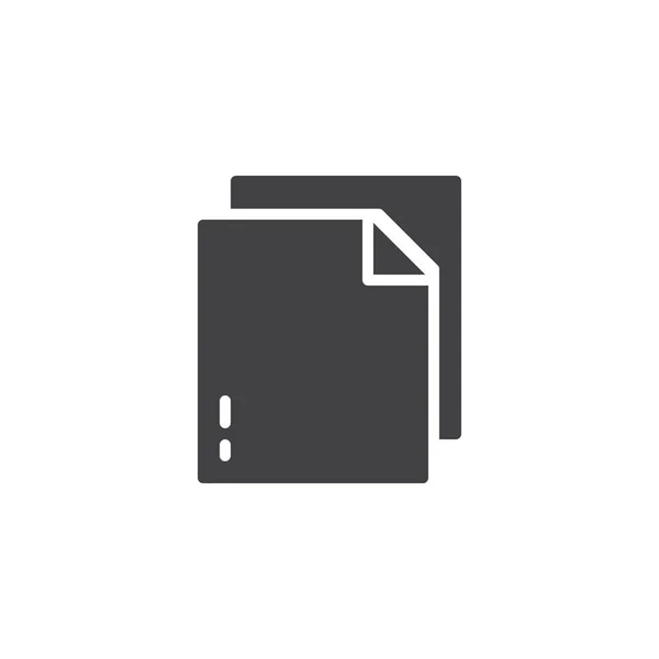 Icône Vectorielle Fichier Document Panneau Plat Rempli Pour Concept Mobile — Image vectorielle