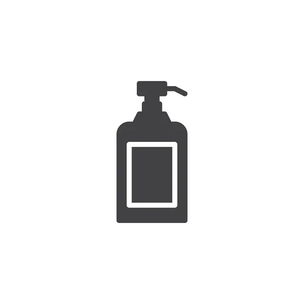 Handwash Liquid Soap Εικονίδιο Του Φορέα Γεμάτη Επίπεδη Σημάδι Για — Διανυσματικό Αρχείο