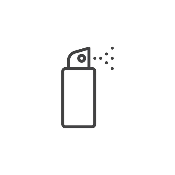 Deodorant Spray Overzicht Pictogram Lineaire Stijl Teken Voor Mobiele Concept — Stockvector