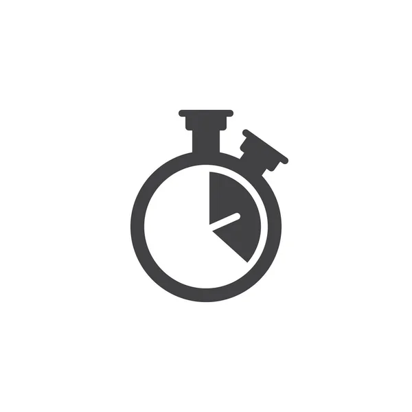Stopwatch Vector Pictogram Gevuld Platte Teken Voor Mobiele Concept Webdesign — Stockvector