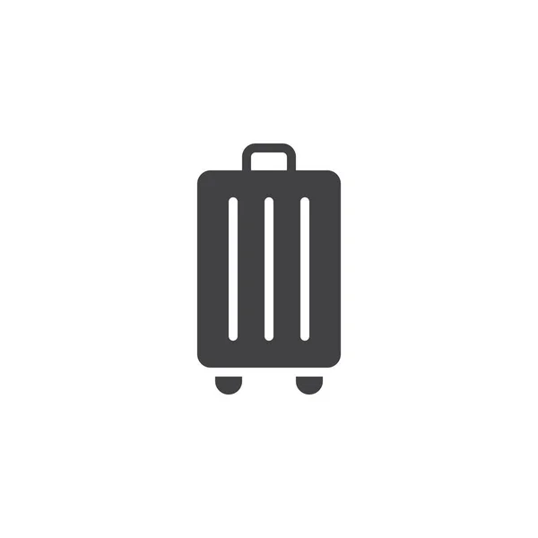 Travel Bag Vector Icon Filled Flat Sign Mobile Concept Web — Stock Vector