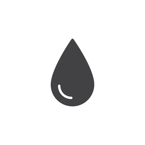 Waterdruppel Vector Pictogram Gevuld Platte Teken Voor Mobiele Concept Webdesign — Stockvector