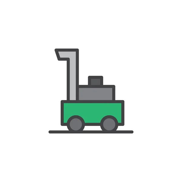 Lawnmower Filled Outline Icon Line Vector Sign Linear Colorful Pictogram — 图库矢量图片