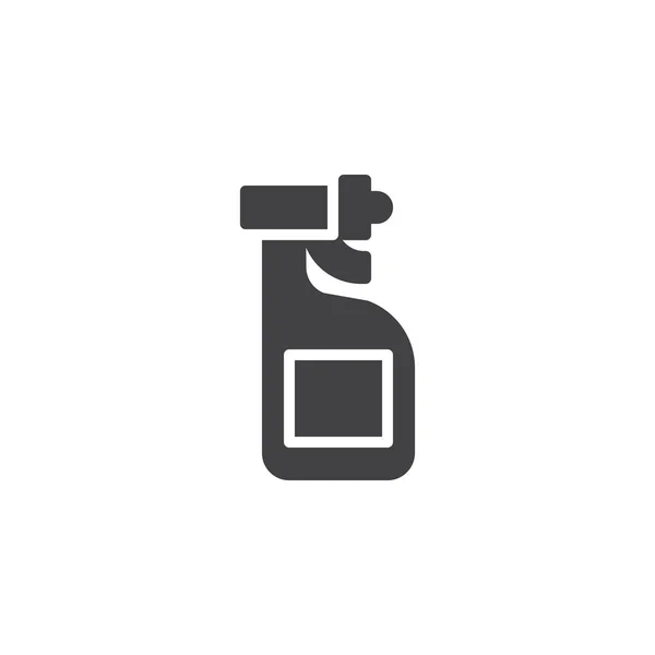 クレンザーのベクター アイコン モバイルの概念と Web デザインのフラット記号を記入しました スプレー ボトルの単純な固体アイコン シンボル ロゴの図 ピクセル完璧なベクトル — ストックベクタ