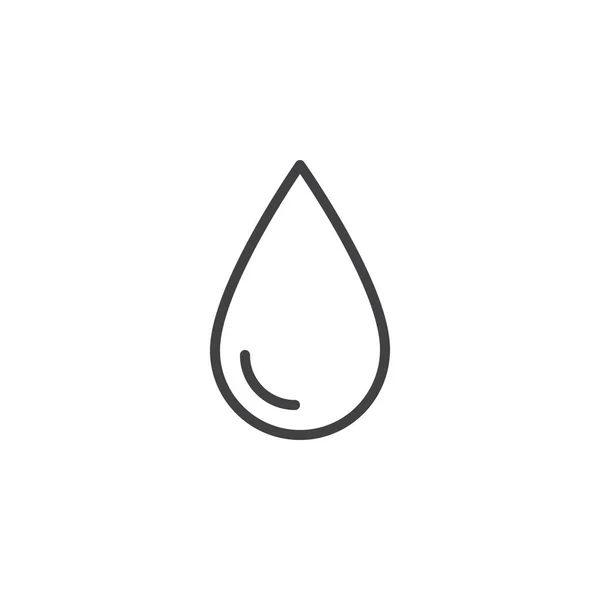 Icono Contorno Gota Agua Signo Estilo Lineal Para Concepto Móvil — Vector de stock