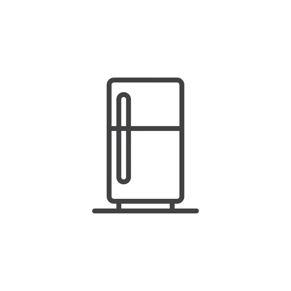 Піктограма Контуру Холодильника Знак Лінійного Стилю Мобільної Концепції Веб Дизайну — стоковий вектор