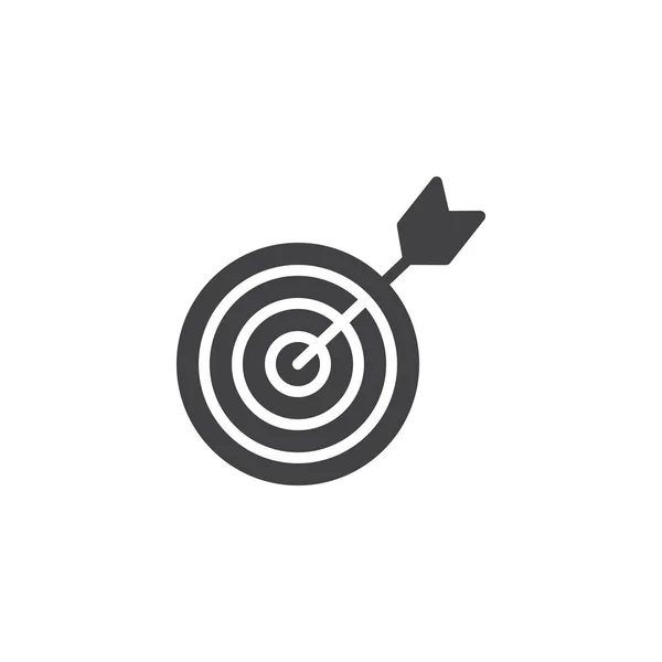 Icono Vector Flecha Objetivo Signo Plano Lleno Para Concepto Móvil — Vector de stock