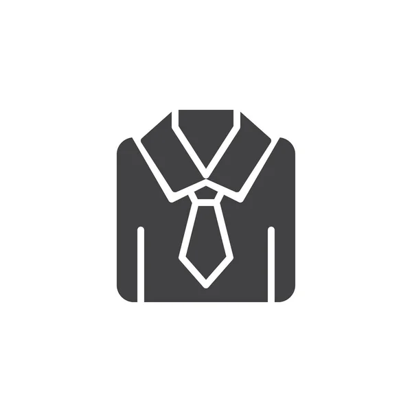 Сорочка Краваткою Векторний Значок Заповнений Плоский Знак Мобільної Концепції Веб — стоковий вектор