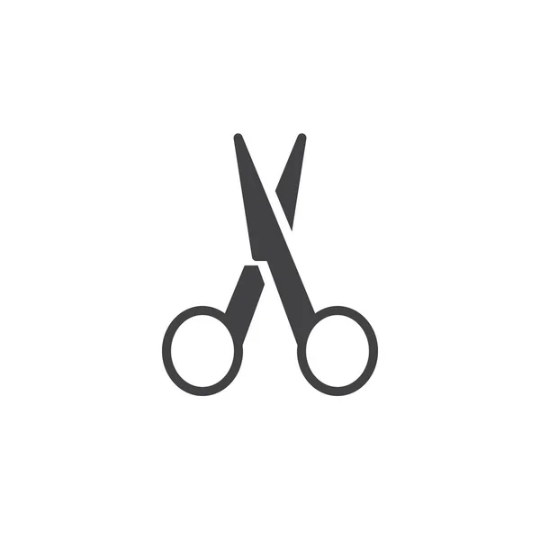 Nail Scissors Vector Icon Filled Flat Sign Mobile Concept Web — Stock Vector