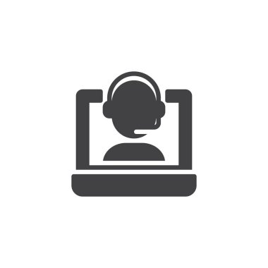 Çevrimiçi destek vektör simgesi