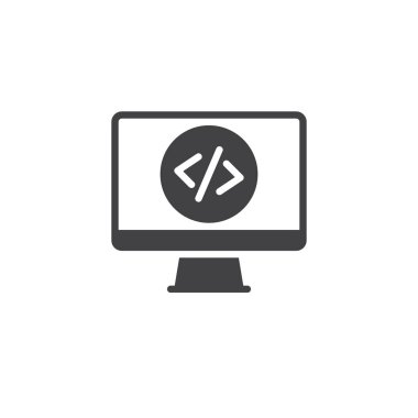 Masaüstü ekran vektör simge kodlama