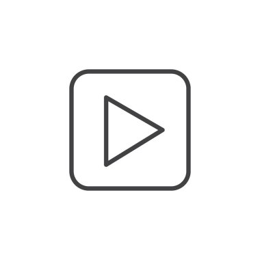 düğme anahat simgesi oynamak