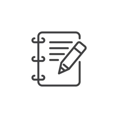 Defter kalem anahat simgesi