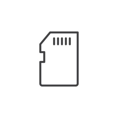 bellek kartı anahat simgesini