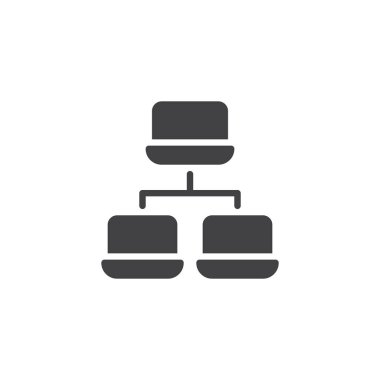 Ağ bağlantıları vektör simgesi